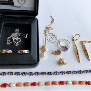 Bundle of 10k 14k 18k jewelry